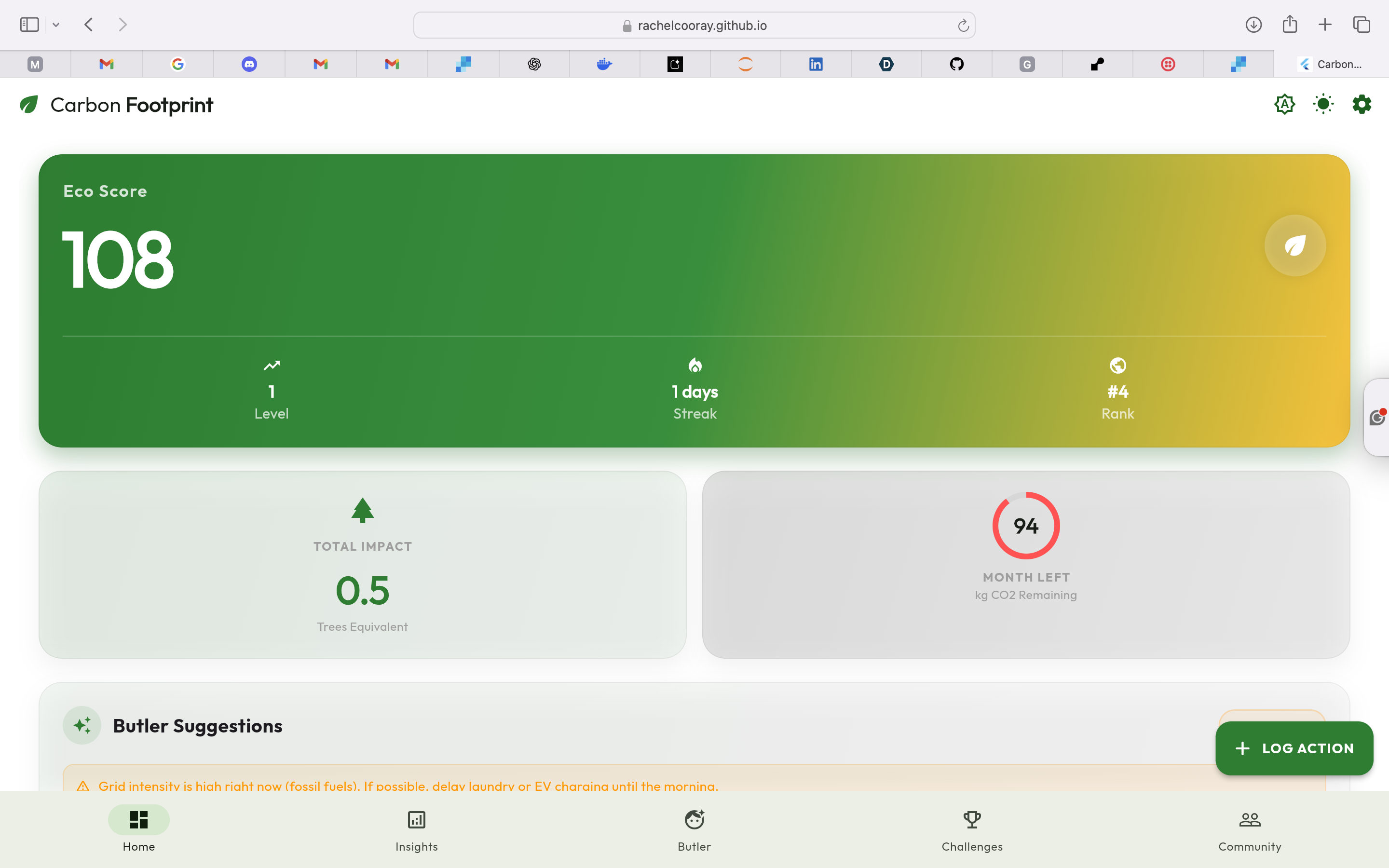 Carbon Footprint Tracker